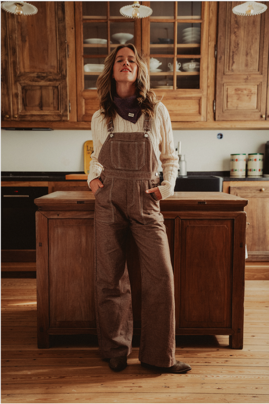 Salopette Dancing Queen - Denim Marron