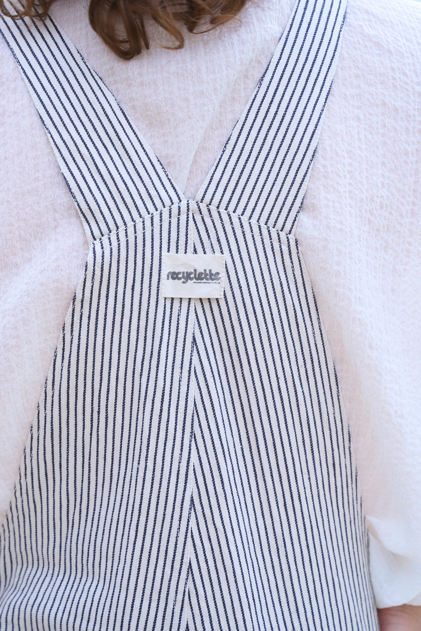 Salopette Fernando - Rayée blanche