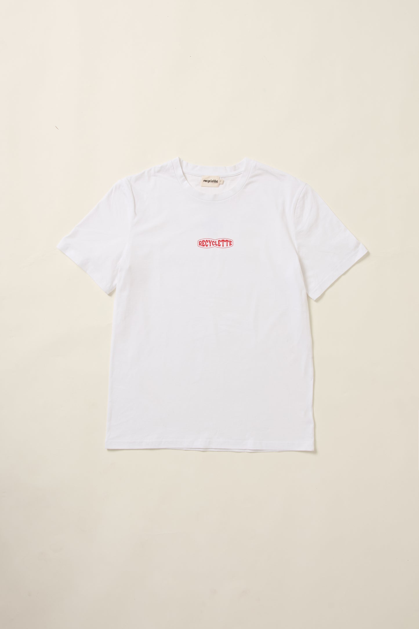 Un aplat du T shirt Recyclette blanc.