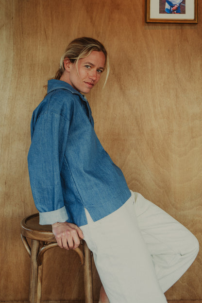 Vareuse Denim Bleu Clair