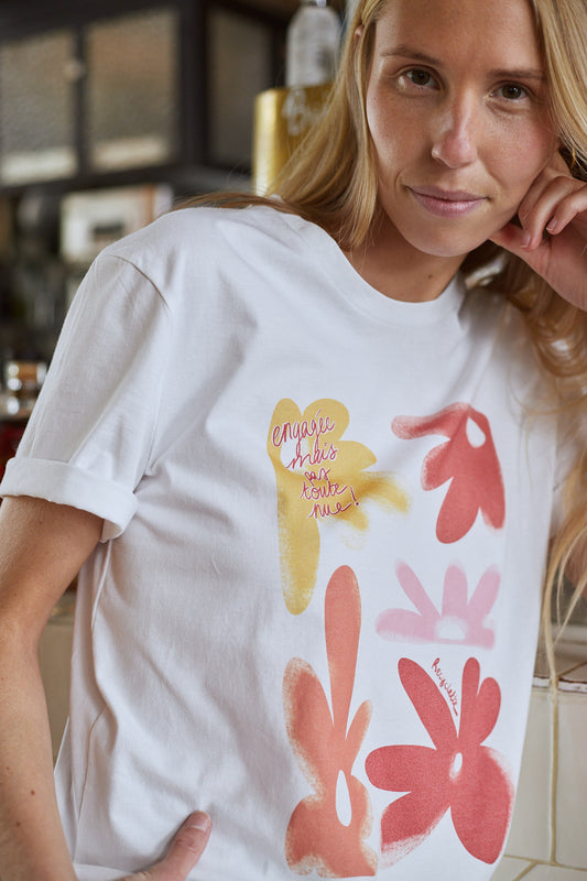 T-shirt engagée mais pas toute nue coloré et fabriqué en France 