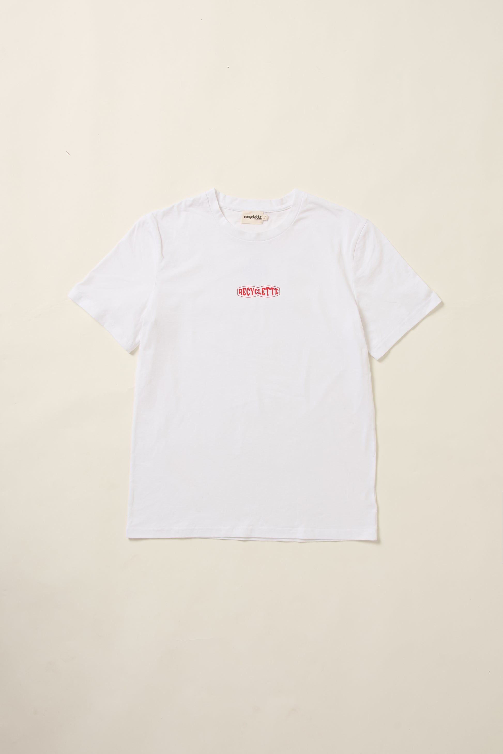 Un aplat du T shirt Recyclette blanc.