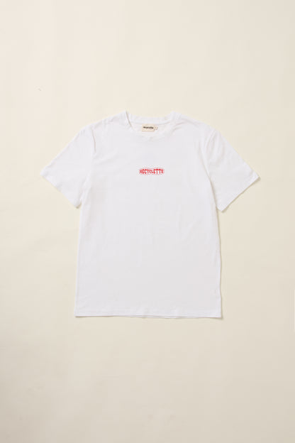 Un aplat du T shirt Recyclette blanc.